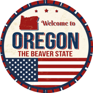 Welcome To Oregon The Beaver State Sticker