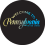 Welcome To Pennsylvania Gradient Font Illustration Sticker
