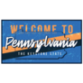 Welcome To Pennsylvania Vintage Retro Colored Illustration Sticker