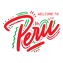 Welcome To Peru Beautiful Typography Sticker