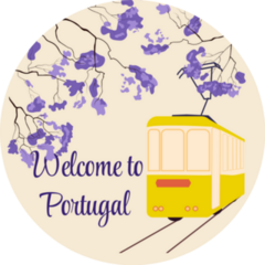Welcome To Portugal Yellow Tram Of Lisbon Sticker