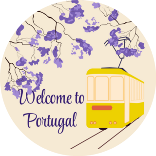 Welcome To Portugal Yellow Tram Of Lisbon Sticker