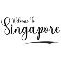 Welcome To Singapore Handwritten Sticker