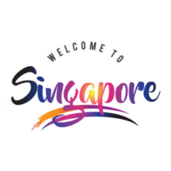 Welcome To Singapore Vibrant Sticker