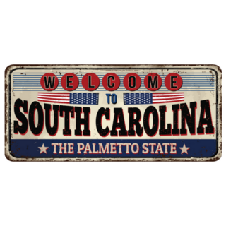 Welcome To South Carolina License Plate Sticker