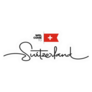 Welcome To Switzerland Modern Calligraphic Sticker