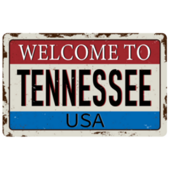 Welcome To Tennessee Vintage Sticker