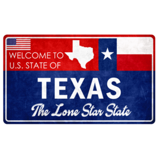 Welcome To Texas - Grunge Sign Sticker