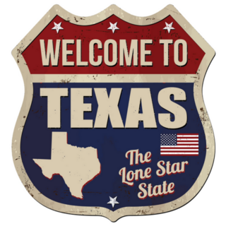 Welcome To Texas The Lone Star State Sign Sticker