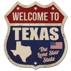 Welcome To Texas The Lone Star State Sign Sticker