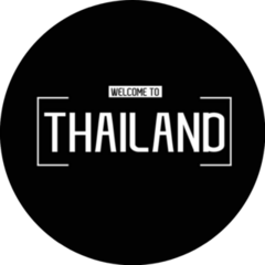 Welcome To Thailand Modern Calligraphy Sticker