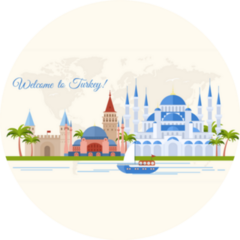 Welcome To Turkey Illustration Sticker