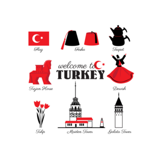 Welcome To Turkey Landmark Sticker
