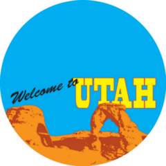 Welcome To Utah Illustration Sticker