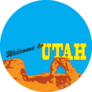 Welcome To Utah Illustration Sticker