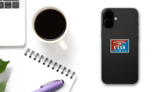 Welcome To Utah Vintage Illustration Sticker on a Phone (New) example