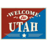 Welcome To Utah Vintage Illustration Sticker