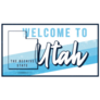 Welcome To Utah Vintage Typography Sticker