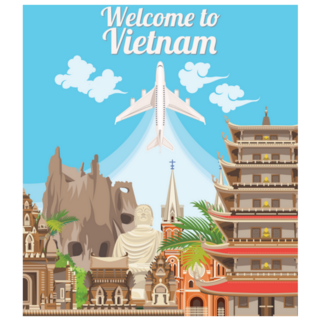 Welcome To Vietnam Travel Sticker