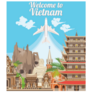 Welcome To Vietnam Travel Sticker