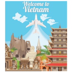 Welcome To Vietnam Travel Sticker