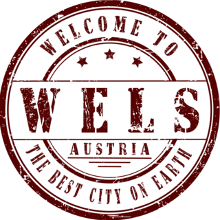 Welcome To Wels Austria Stamp Sticker