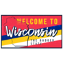 Welcome To Wisconsin The Badger State Illustration Sticker