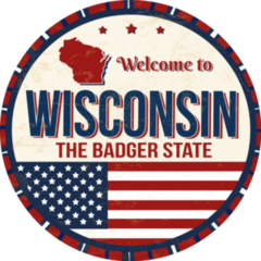 Welcome To Wisconsin Vintage American Sticker