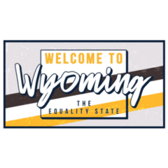 Welcome To Wyoming The Equality State Sticker