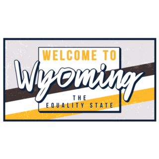 Welcome To Wyoming The Equality State Sticker