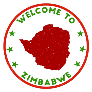 Welcome To Zimbabwe Stamp Sticker