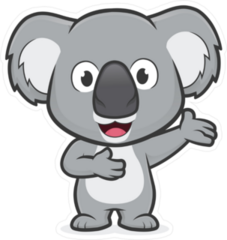 Welcoming Koala Sticker