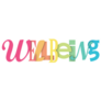 Wellbeing Typography Sticker