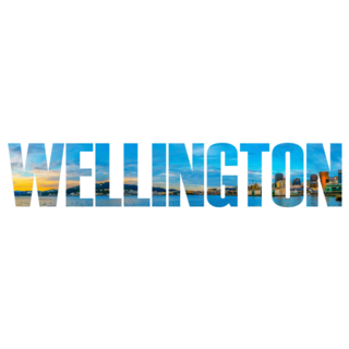 Wellington New Zealand City Name Sticker