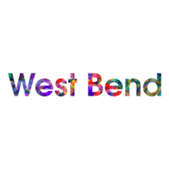 West Bend - Wisconsin Colorful Illustration Sticker