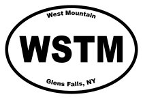 West Mountain Oval Sticker