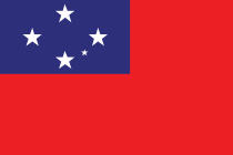 West Samoa Country Flag Sticker