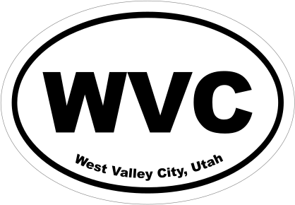 West Valley City, Utah Oval Stickers