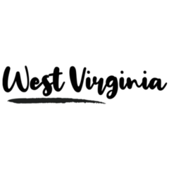 West Virginia - Inspirational Typography Sticker