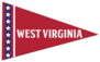 West Virginia Pennant Sticker