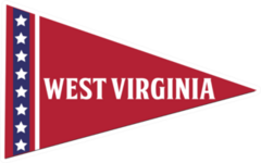 West Virginia Pennant Sticker