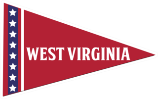 West Virginia Pennant Sticker