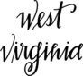 West Virginia Script Sticker