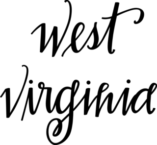 West Virginia Script Sticker