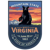 West Virginia State Emblem Sticker
