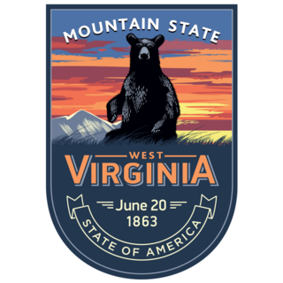 West Virginia State Emblem Sticker