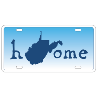 West Virginia State License Plate Home Sticker