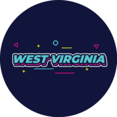 West Virginia Typography Sticker