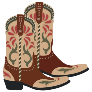 Western Cowboy Boots Sticker