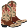 Western Cowboy Boots Sticker